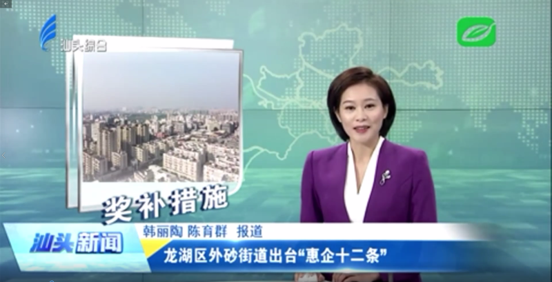 視頻：龍湖區外砂街道出臺“惠企十二條”